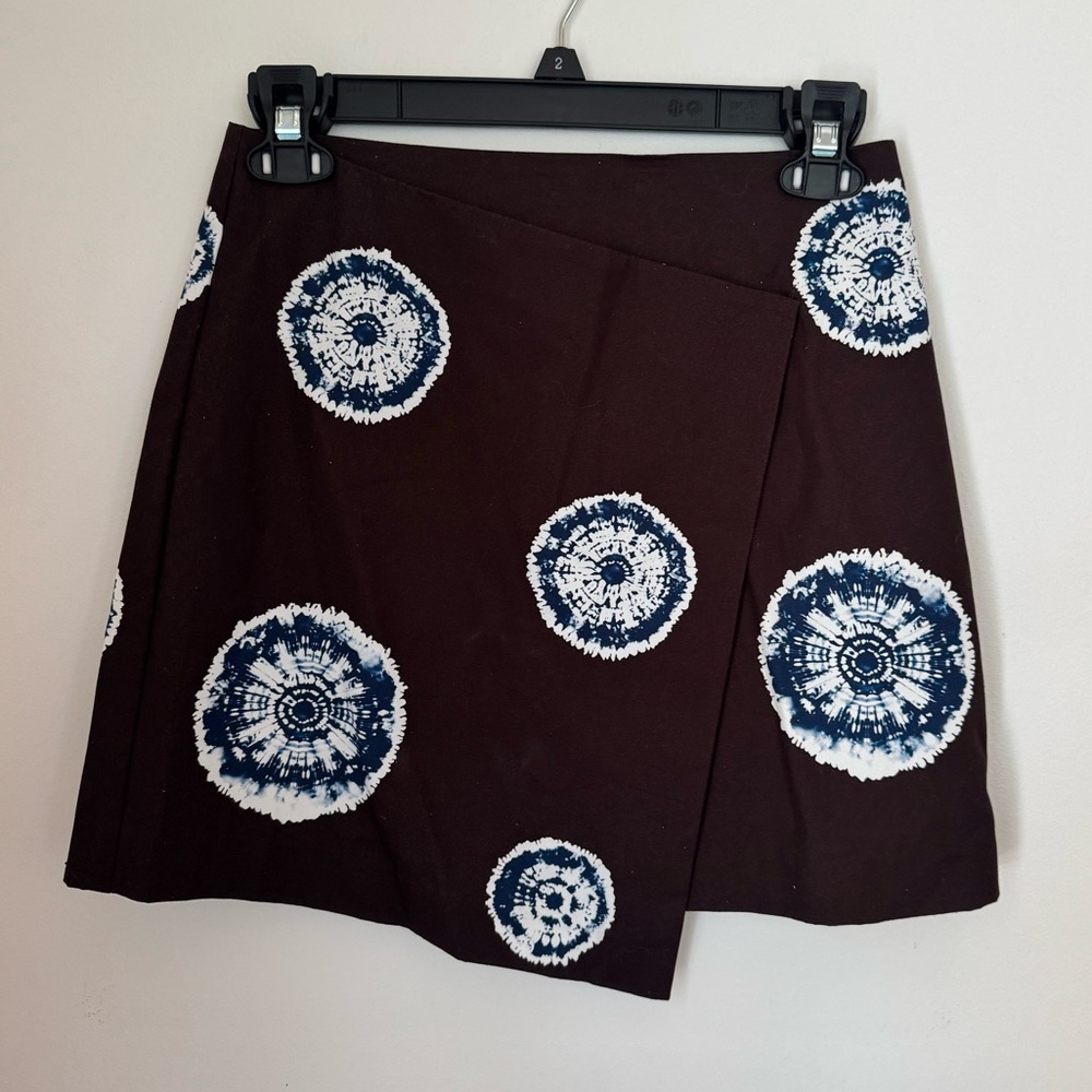 Alexis Brown Mini Wrap Naydia Asymmetrical Skirt